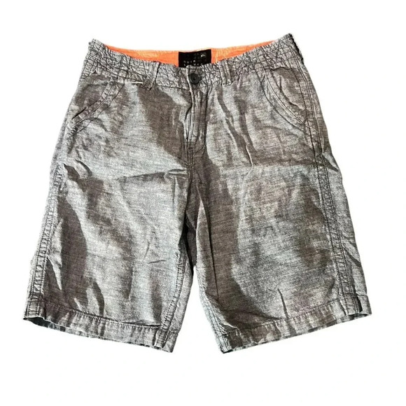 Men's QuikSilver Grey Bermuda Shorts Size 32 - Picture 1 of 3